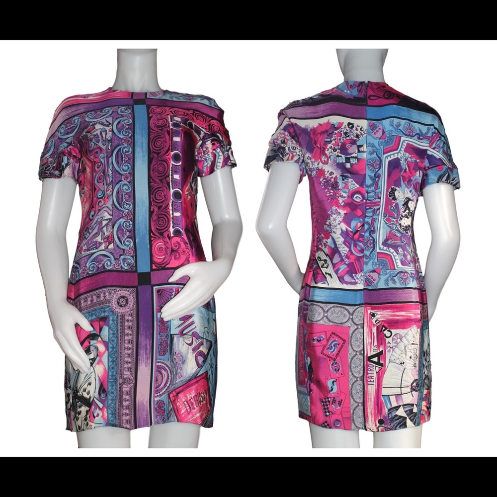 🎼 1991 Deadstock NWT Vintage Gianni Versace Music Dress - Picture 2 of 15